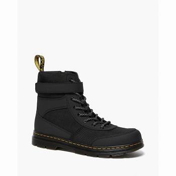 Dr Martens Combs Tech - Cierne Cizmy Detske, DR0428